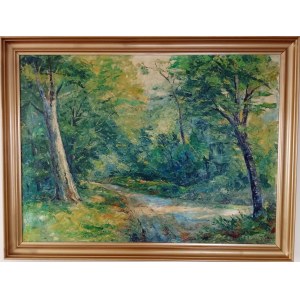 Verner Trokner(1910-1986),Paysage forestier,1958
