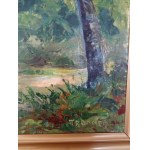 Verner Trokner(1910-1986),Paysage forestier,1958