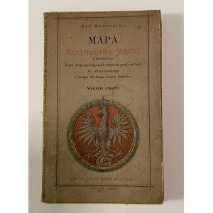 Zberateľská mapa Poľskej republiky  Poľsko v roku 1771 - s orientačnými kartami troch divízií Varšavského vojvodstva a krakovského okresu