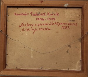 Tadeusz Kurek(1907 - 1974),Szałasy w górach-Zakopane wiosną,1937