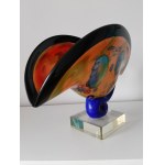 art glass Peacock Eye ,Murano