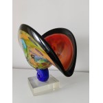 art glass Peacock Eye ,Murano