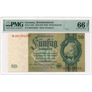 Germany - 50 Reichsmark 1933 (1945) * P182b * PMG 66 EPQ.