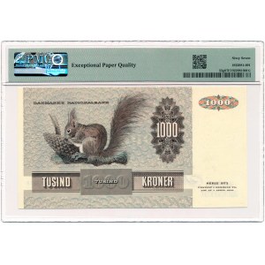 Danemark - 1000 Couronnes 1992 * P53g * Ecureuil * PMG 67 EPQ
