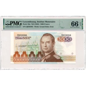 Luxembourg - 1000 Francs ND/1985 * P59a * PMG 66 EPQ.