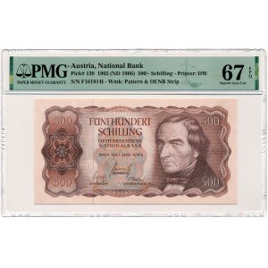 Austria - 500 Schilling 1965 * P139 * PMG 67 EPQ.