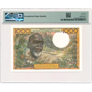 Senegal (Afryka Zachodnia)- 1000 Francs ND/1959 * P703Kn * PMG 66 EPQ