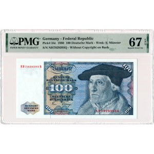 Germany - West Germany - 100 Deutsche Mark 1980 * P34c * PMG 67 EPQ.