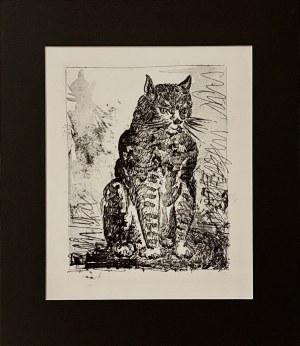 Pablo Picasso (1881-1973), Le Chat (Kot) z cyklu 31 rycin do tekstów Buffona, 1970