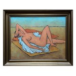Tymon Niesiołowski (1882-1965) Lying nude