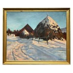 Vilhelm BEHM (1859-1934), Pejzaż zimowy, 1900 rok