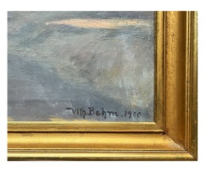 Vilhelm BEHM (1859-1934), Pejzaż zimowy, 1900 rok