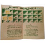 Air and Gas Defense League. Legitimation of member supporting Kielce 1939