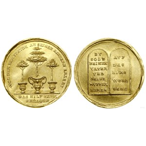 Germany, religious medal of ducat weight, 18th century.