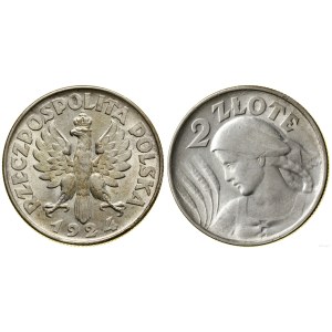 Poland, 2 zloty, 1924, Philadelphia