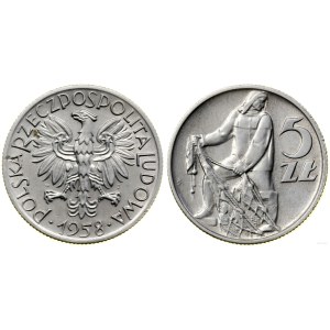 Poland, 5 zloty, 1958, Warsaw