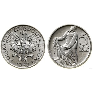 Polska, 5 złotych, 1959, Warszawa