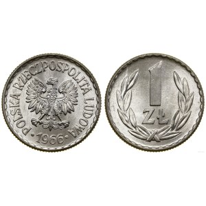 Poland, 1 zloty, 1966, Warsaw