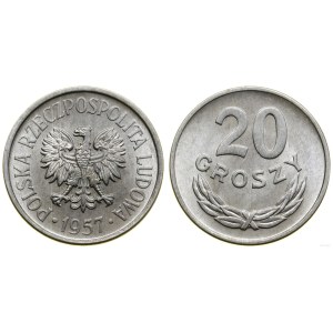 Poland, 20 groszy, 1957, Warsaw