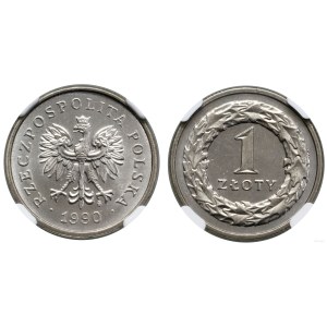 Polsko, 1 zlotý, 1990, Varšava