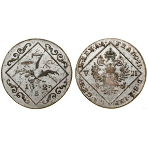 Austria, 7 krajcarów, 1802 B, Kremnica