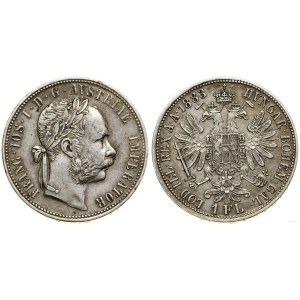 Austria, 1 floren, 1883, Wiedeń