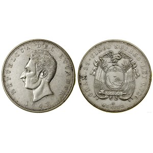 Ekwador, 5 sucres, 1943 oM, Meksyk