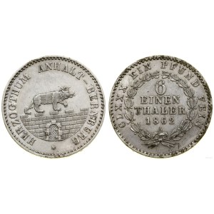 Niemcy, 1/6 talara, 1862 A, Berlin