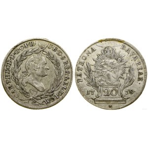Germany, 20 krajcars, 1778, Munich