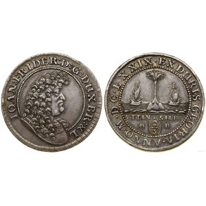 Niemcy, 2/3 talara (gulden), 1679 HB, Clausthal