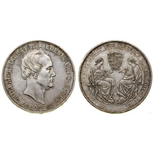 Germany, posthumous thaler, 1854, Dresden