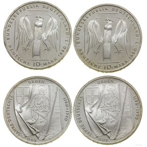 Germany, set: 2 x 10 marks, 1990 J, Hamburg