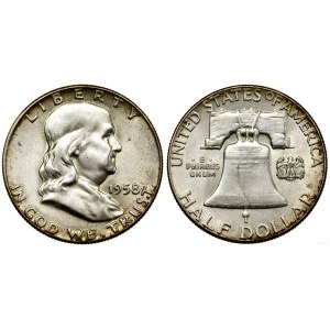 United States of America (USA), 1/2 dollar, 1958, Philadelphia