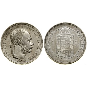 Ungarn, 1 Forint, 1881 KB, Kremnica