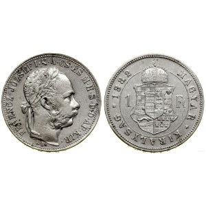 Hungary, 1 forint, 1882 KB, Kremnica