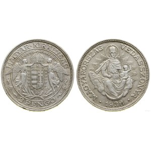 Hungary, 2 pengo, 1938 BP, Budapest