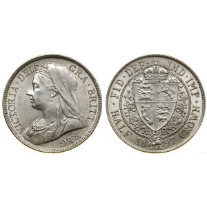 United Kingdom, 1/2 crown, 1897, London