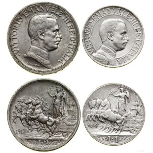 Italy, set of 2 coins, Rome
