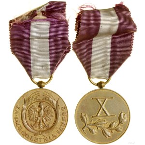Poland, Bronze Medal for Long Service (X years), from 1938, Warsaw