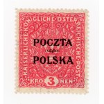 Cracow issue 1919, stamp for 3 h. Guarantee (148)