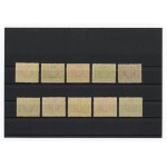 Large eagle on a baroque shield, un-cancelled stamp series, 1924 (158)