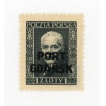 Port of Gdansk, Polish 239 fee stamp with vertical overprint, 1930. guaranteed (170)