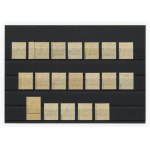 GGW, German stamps of the type , "Germania" overprinted, 1916. Series with doubles, 19 pieces in total. Guarantee (177)