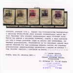 Grodzisk, set of 9 stamps with local overprint, 1918. opinion Schmutz (202)