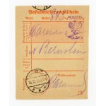 Kalisz, telegraphic receipt from Kalisz with local overprint, guarantee (206)
