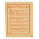 Kalisz, telegraphic receipt from Kalisz with local overprint, guarantee (206)