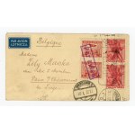 Air letter Warsaw - Belgium via Paris, 1932 (232)