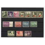 GG, set of 14 un-cancelled stamps (292)