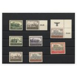 GG, set of 8 un-cancelled stamps, 1941-1944 (295)