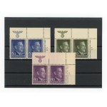GG, Portrait of Hitler, three pairs with margins marked STAATSDRUCKEREI WIEN, 1942 (299)